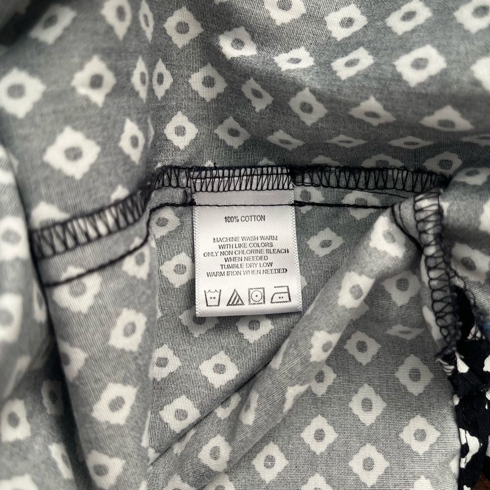 Foxcroft button-down patterned contrast cuffs shi… - image 6